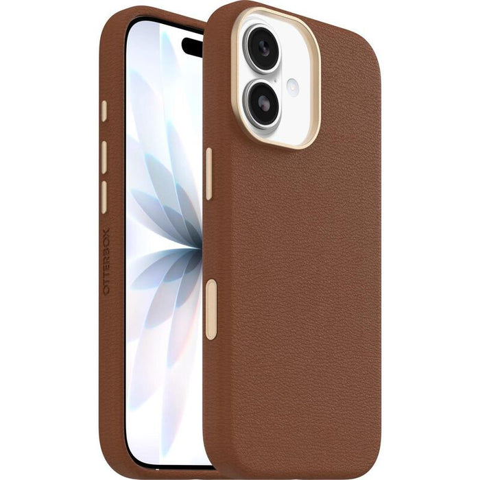 Funda Otterbox Symmetry Series Cactus Leather Magsafe  Para Iphone 17, A Prueba De Golpes, A Prueba De Caídas, Funda Fina Protectora, Testada 3x Con Estándares Militares Anticaídas, Marrón
