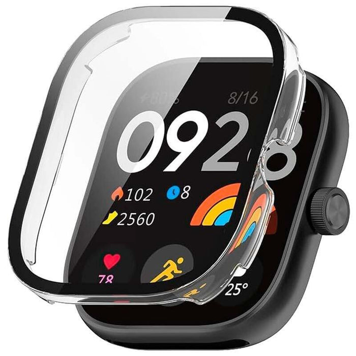 Funda Pc + Cristal Templado Xiaomi Redmi Watch 4 Transparente