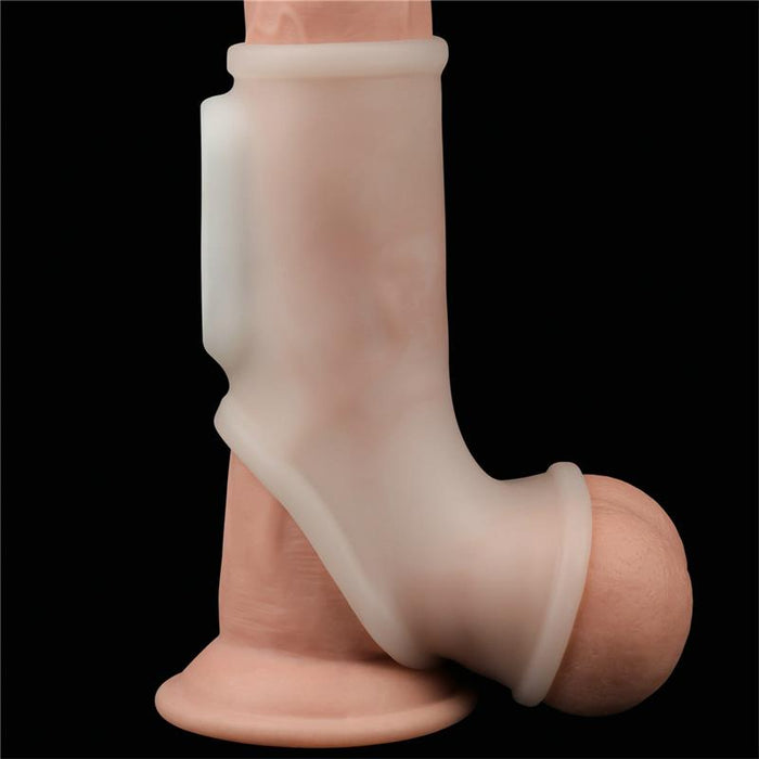 Funda Pene Y Testículos Con Vibración Silk Knights