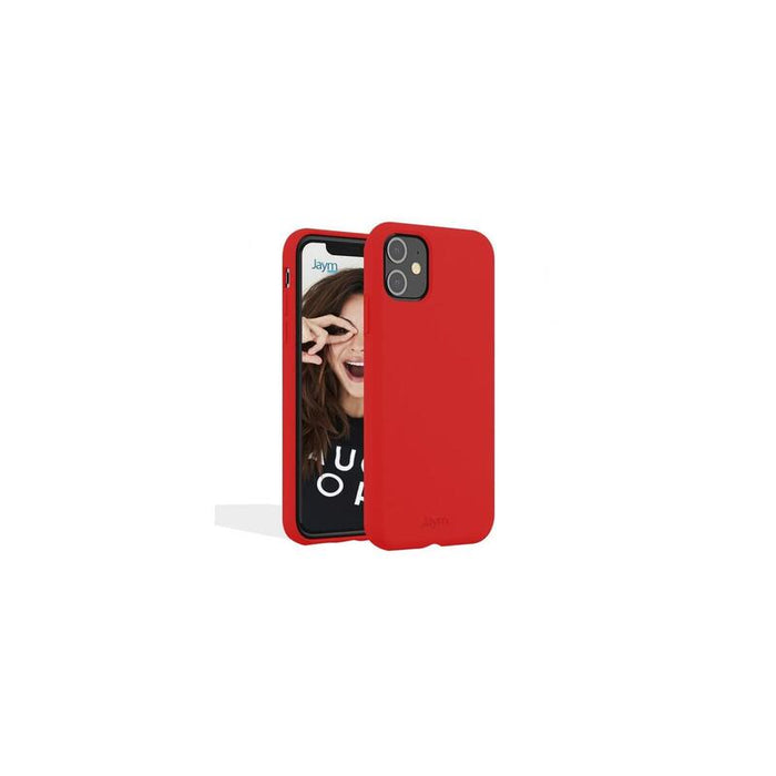 Funda Premium De Silicona Y Microfibra Compatible Magsafe Para Apple Iphone 14 Plus Rojo - Jaym® Classic® **