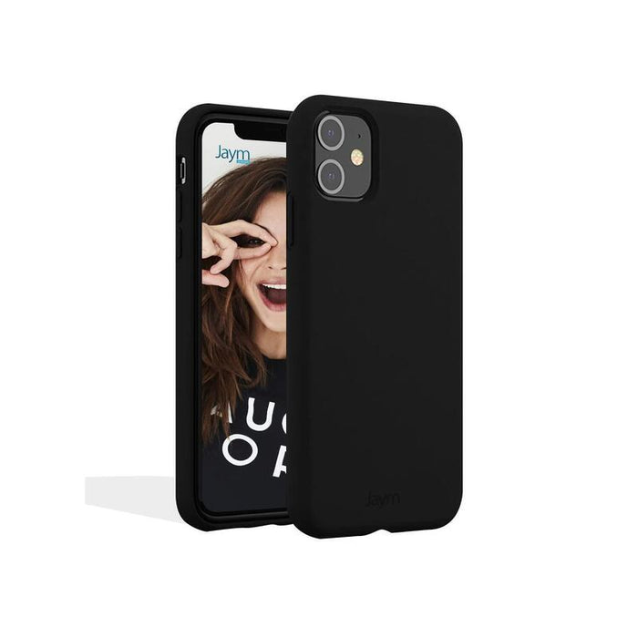 Funda Premium De Silicona Y Microfibra Compatible Magsafe Para Apple Iphone 15 Pro Max Negro - Jaym® Classic® **