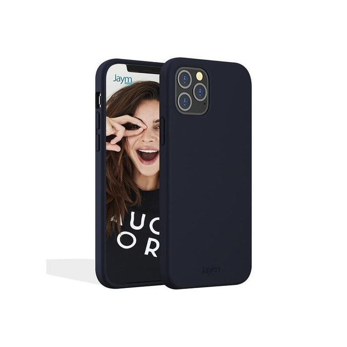 Funda Premium De Silicona Y Microfibra Para Apple Iphone 12 Pro Max (6.7) Azul - Jaym® Classic®**