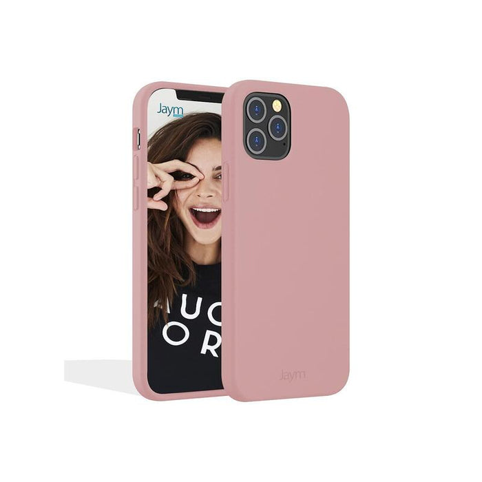 Funda Premium De Silicona Y Microfibra Para Apple Iphone 13 Pro Max Rosa Sable - Jaym® Classic® **