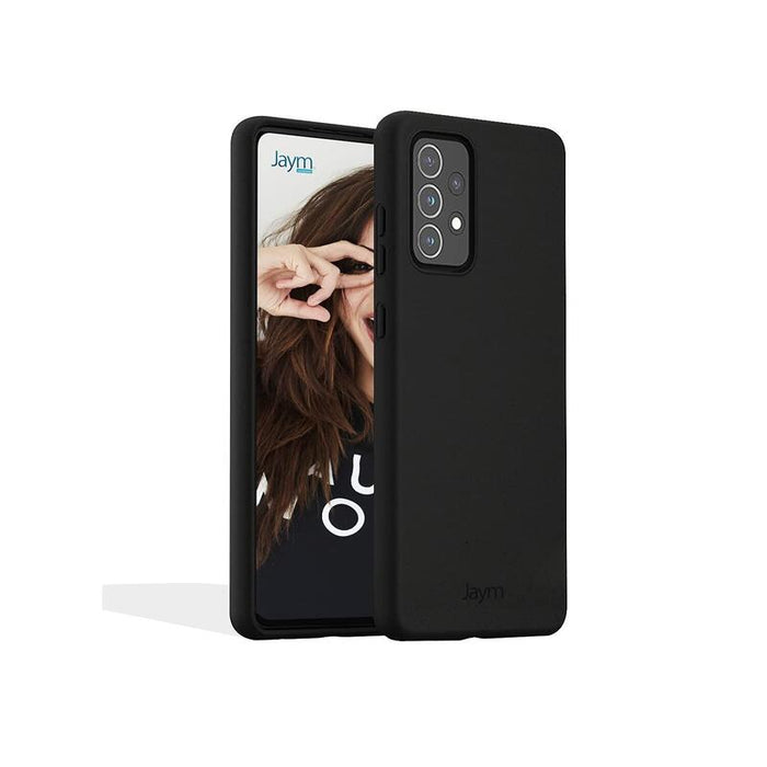 Funda Premium De Silicona Y Microfibra Para Samsung Galaxy A03s Negro - Jaym® Classic®**