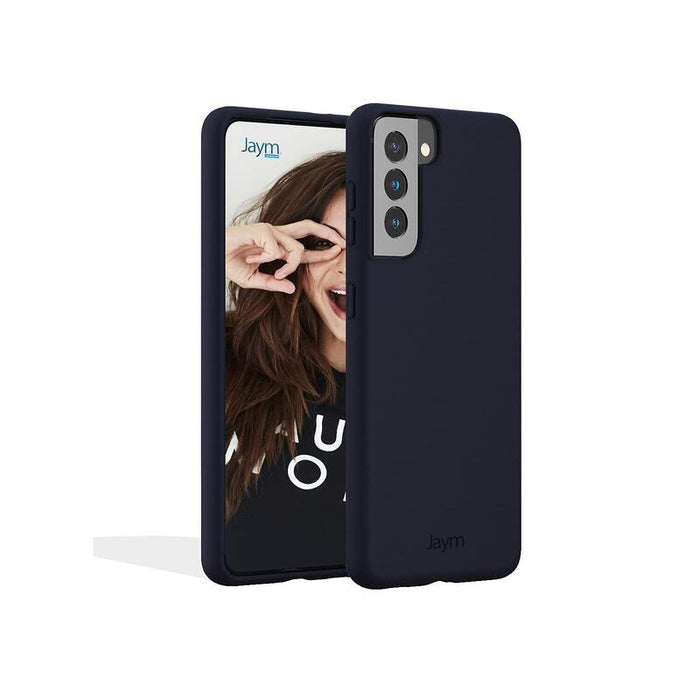 Funda Premium De Silicona Y Microfibra Para Samsung Galaxy S22 Azul - Jaym® Classic® **