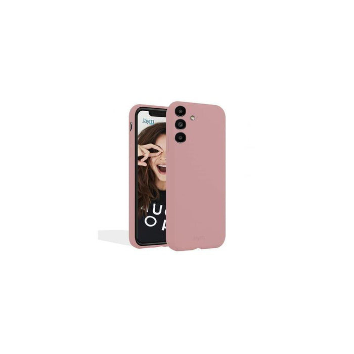 Funda Premium De Silicona Y Microfibra Para Samsung Galaxy S23 Ultra Rosa Sable - Jaym® Classic® **