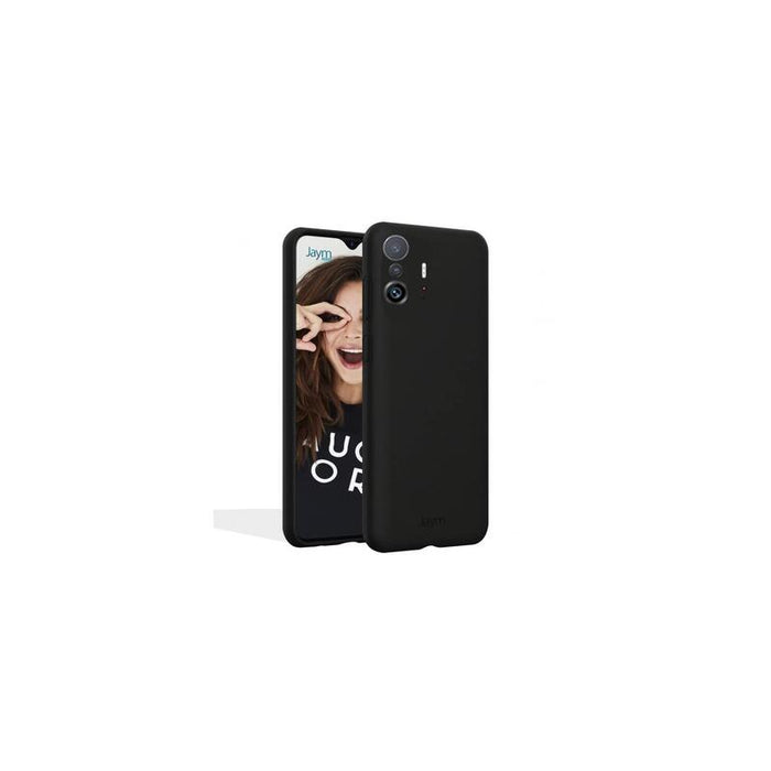Funda Premium De Silicona Y Microfibra Para Xiaomi 14 Negro - Jaym® Classic®