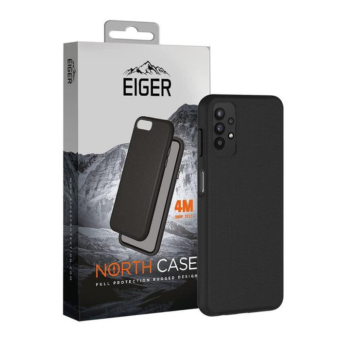 Funda Rígida Negra Ultra-Reforzada Polycarbonate *Drop-Test 4 Metros* Para Samsung Galaxy A32 5g - Eiger® **