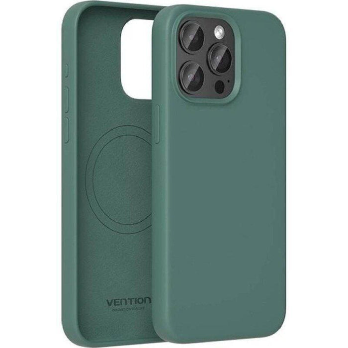 Funda Silicona Con Magsafe Vention Kudg0-10 Compatible Con Iphone 13 Verde