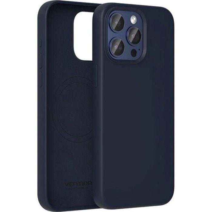 Funda Silicona Con Magsafe Vention Kudl0-10 Compatible Con Iphone 13 Azul Medianoche