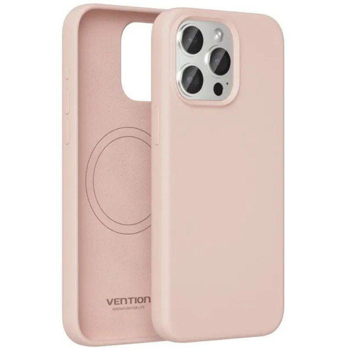 Funda Silicona Con Magsafe Vention Kudp0-10 Compatible Con Iphone 13 Rosa