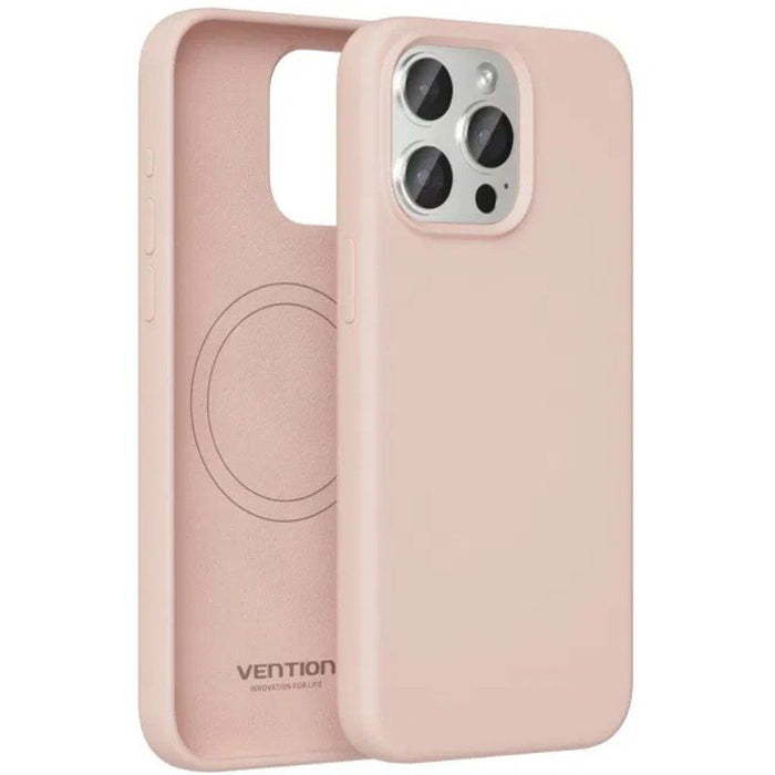 Funda Silicona Con Magsafe Vention Kudp0-30 Compatible Con Iphone 13 Pro Rosa