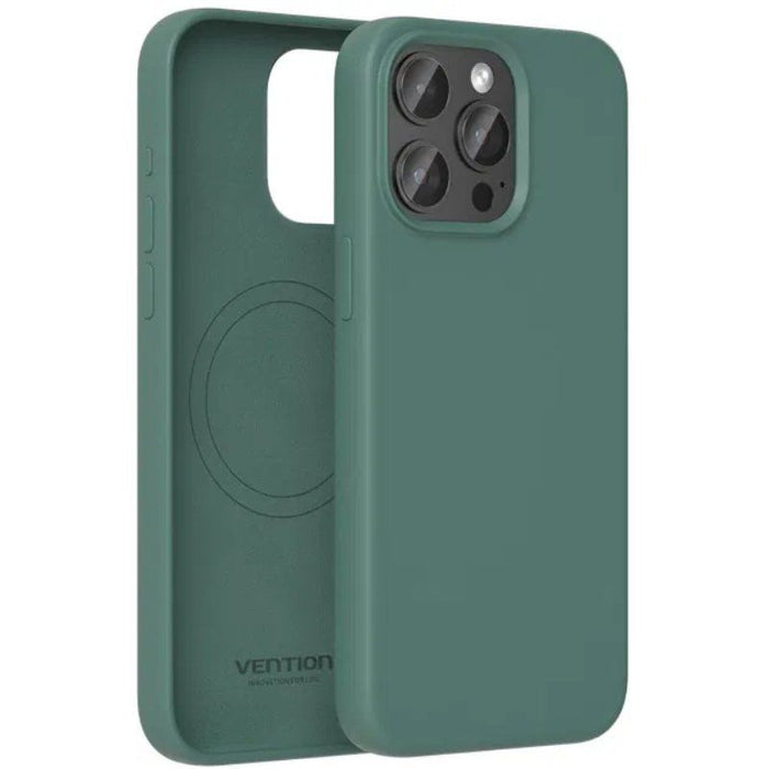 Funda Silicona Con Magsafe Vention Kueg0-40 Compatible Con Iphone 14 Pro Max Verde