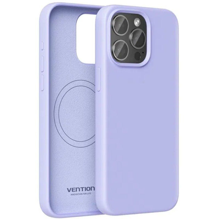 Funda Silicona Con Magsafe Vention Kuev0-30 Compatible Con Iphone 14 Pro Morado