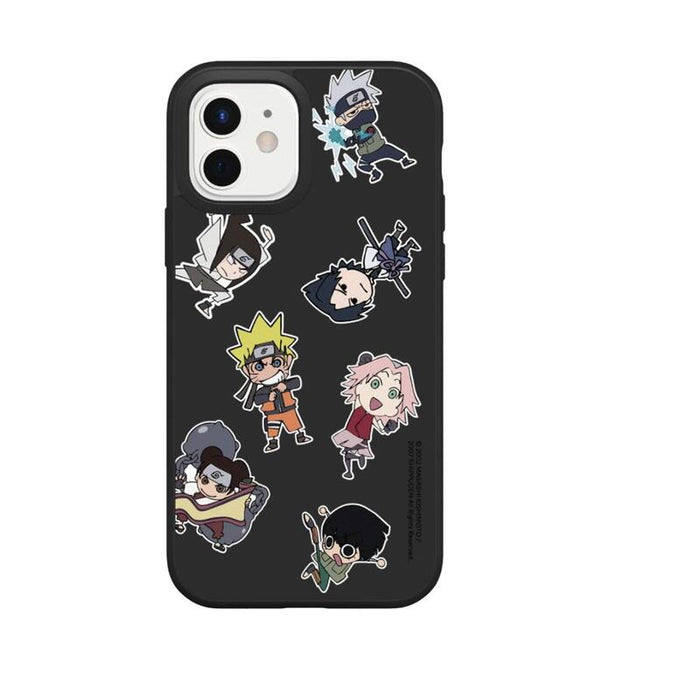 Funda Solidsuit Para Apple Iphone 13 - Negro - Naruto Shippuden - Chibi - Team 7 & 13 - Rhinoshield(Tm) **