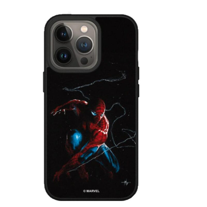 Funda Solidsuit Para Apple Iphone 13 Pro - Negro - Marvel - Spider-Man On Duty - Rhinoshield(Tm) **
