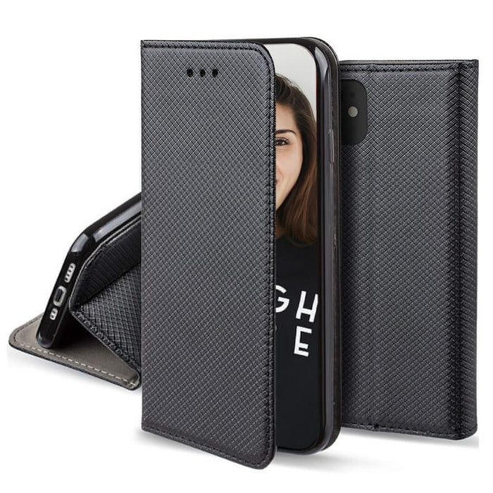 Funda Tipo Libro Con Soporte Magnética Negro Compatible Xiaomi Redmi Note 13 Pro 4g - Jaym®