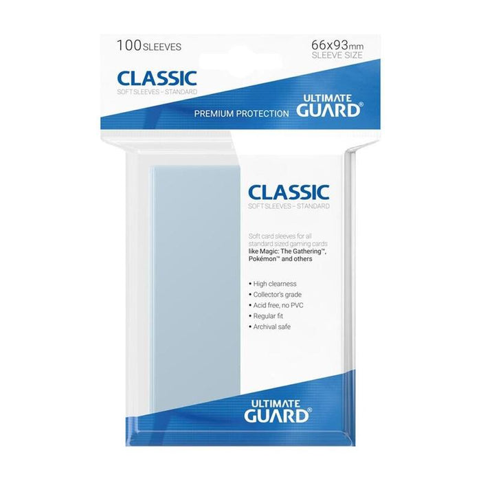 Fundas Transparentes De Cartas Ultimate Guard Classic Soft Tamao Estndar (100)