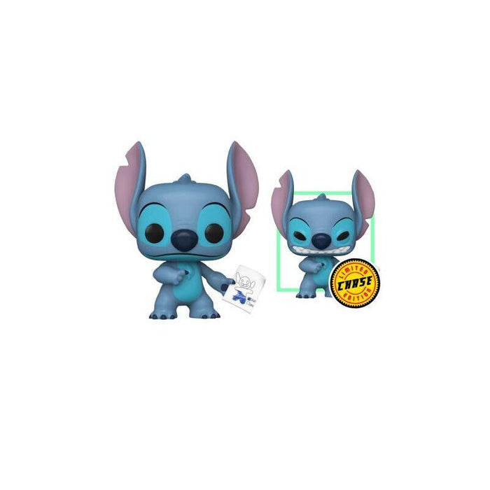 Funko Pop Stitch Con Tablas De Animos 1744 - Lilo Y Stitch Opción Chase Aleatoria - 889698903455