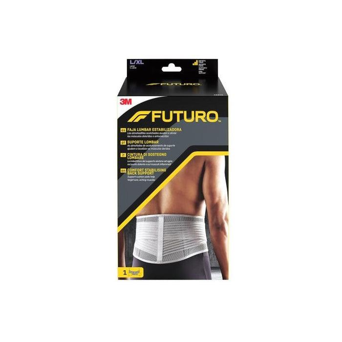 Futuro Faja Lumbar Estabilizadora - Talla L/Xl (99.1 - 127cm) - Transpirable - Gris