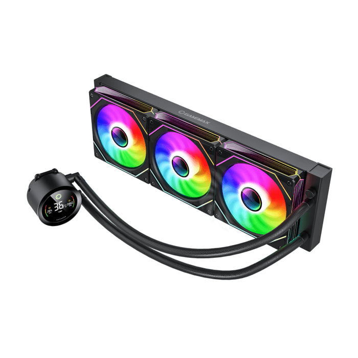 Gamemax  Cpu Liquid Cooler  Iceburg 360 Digital  Black