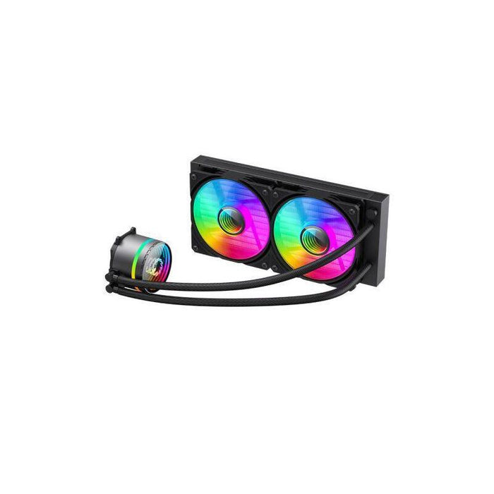 Gamemax Iceburg 240mm Argb Liquid Cpu Cooler 12cm Argb Pwm Fans Infinity Mirror Rgb Rotatable Pump Head