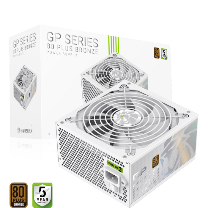 Gamemax  Psu  Gp 650b Wh  650w  Bronze  Non-Modular  White