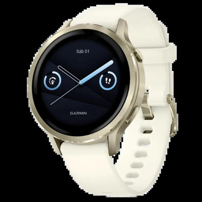 Garmin Venu 4 41 Mm Dorado Con Correa De Silicona Blanca Pantalla Amoled 1,2 Pulgadas - Reloj Inteligente - Desprecintado