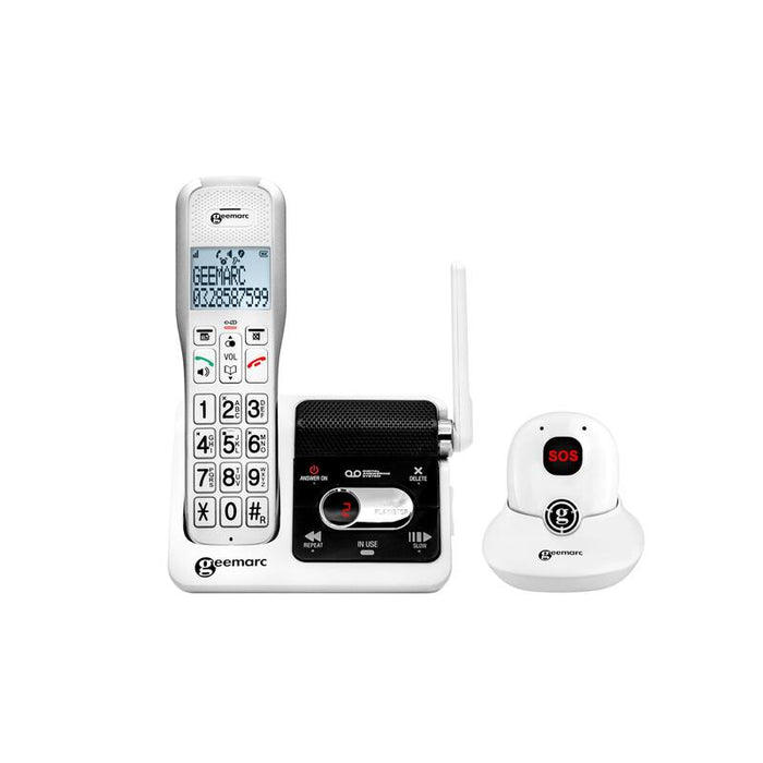 Geemarc Amplidect 595 Sos-Pro Schnurl. Notruftelefon-  Mit Notruf-Dect Anhänger