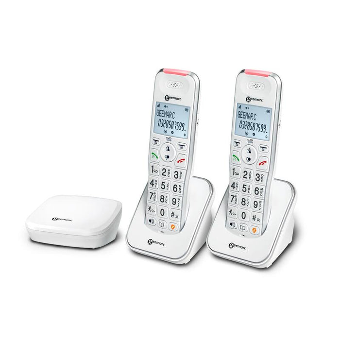 Geemarc Liberty 200 Duo Dect Basismation + 2 Mobilteile