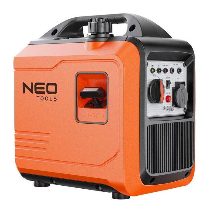 Generador Inverter Neo Tools 2000 W, Naranja/Negro