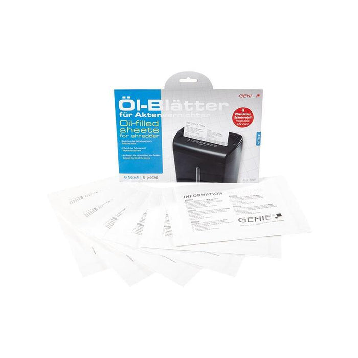 Genie Pflegekit Öl-Blätter Para Aktenvernichter 6er Pack