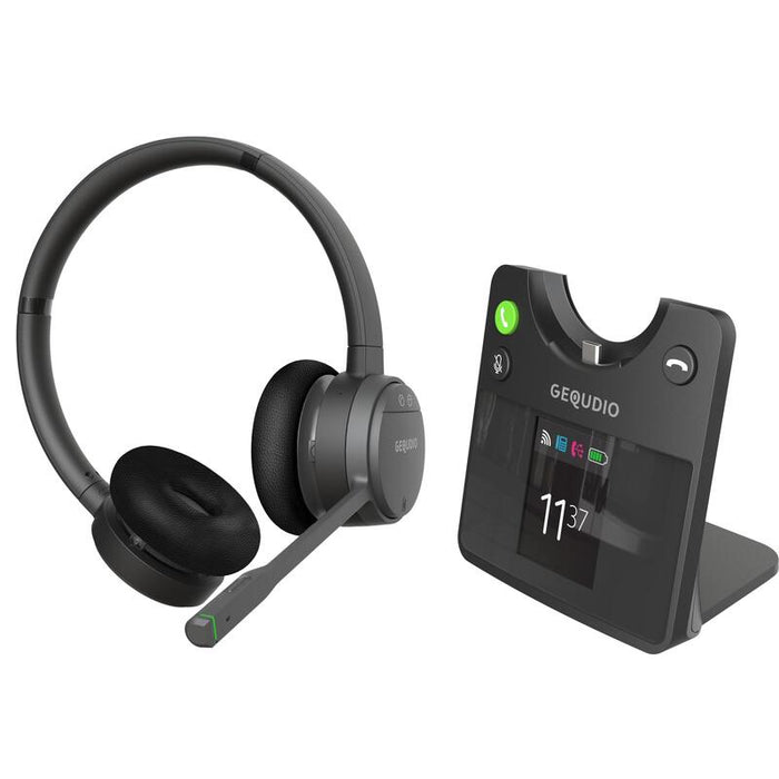 Gequdio Gc-4 Dect Und Bt Duales Auriculares Inkl. Basismation