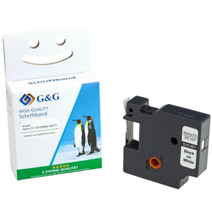 G&G Schriftband Compatible Con Dymo D1 S0720680 40913