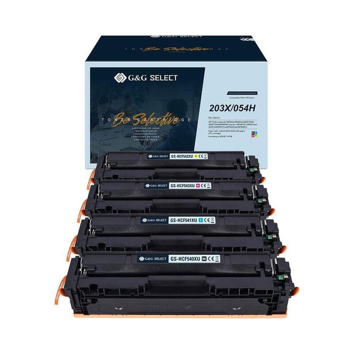 G&G Select Toner Ersetzen Hp 203x Canon 054h 4 Unidades