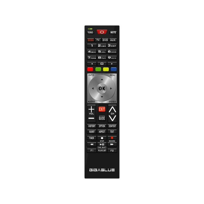 Gigablue Remote Control Universal 4k, Mando A Distancia Negro Rcuggb/004