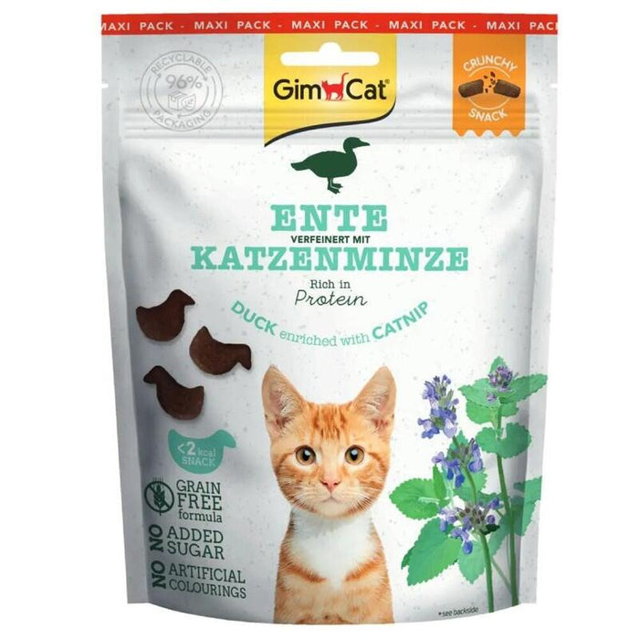 Gimcat Crunchy Snacks Duck Enriched With Catnip 140g