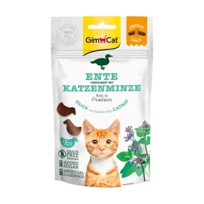 Gimcat Crunchy Snacks Duck Enriched With Catnip 50g