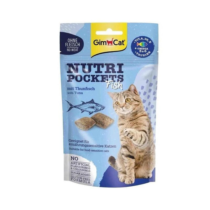 Gimcat Nutri Pockets Fish With Salmon 60g