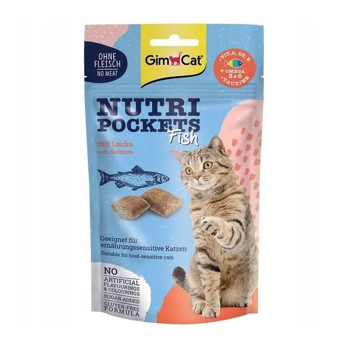 Gimcat Nutri Pockets Fish Z Lososiem 60g