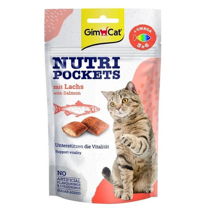 Gimcat Nutri Pockets With Salmon 60g