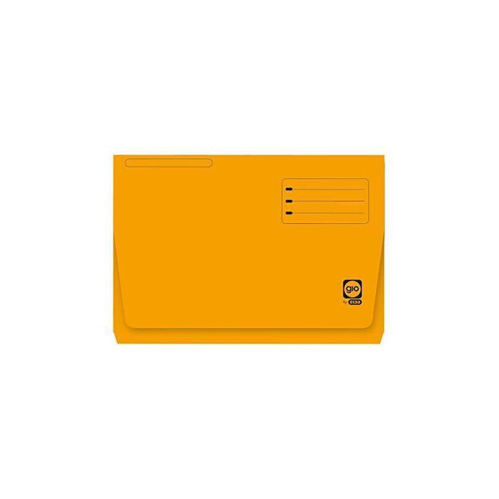 Gio Subcarpeta Con Bolsa Y Solapa Amarillo Intenso Cartulina Folio 320gr -25u-