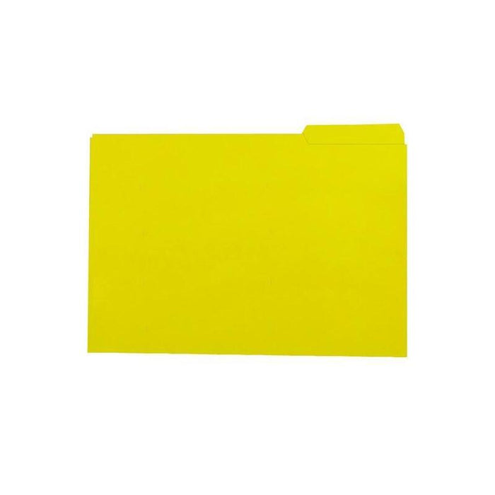 Gio Subcarpeta Con Pestaña Lateral Derecha Folio Cartulina 250gr Amarillo Intenso -50u-