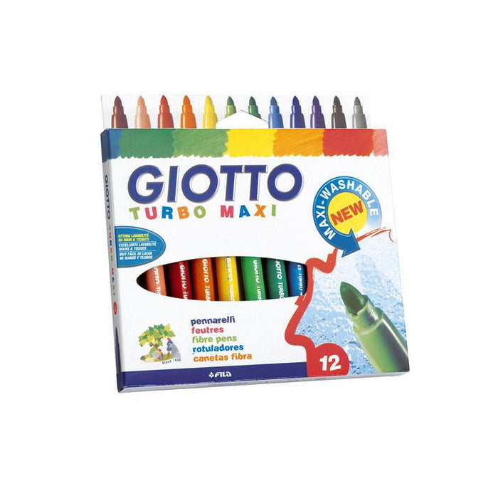 Giotto Rotuladores Turbo Maxi Verde Claro Estuche De 12