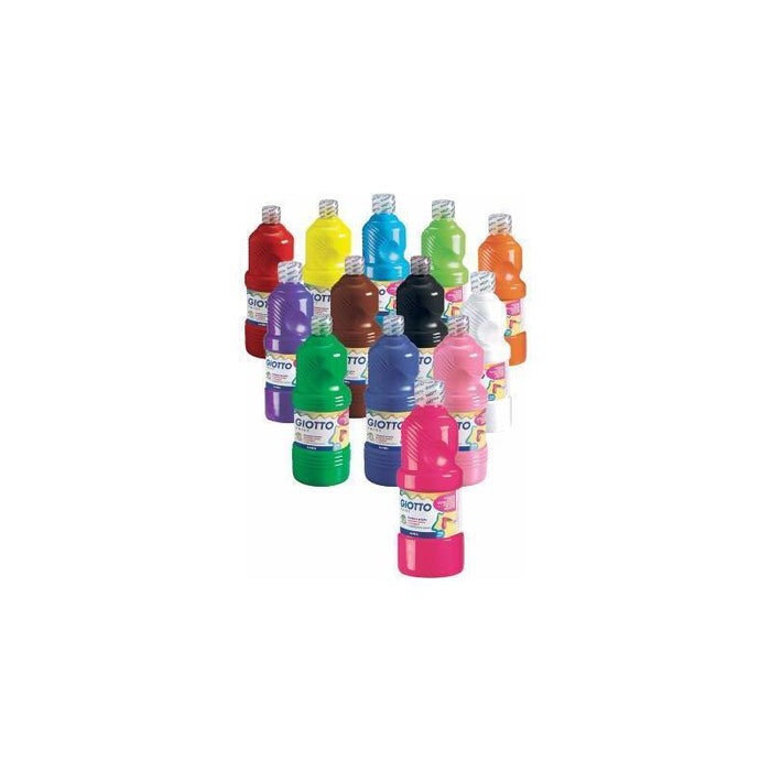 Giotto Témpera Escolar Lavable Amarillo Botella 500 Ml