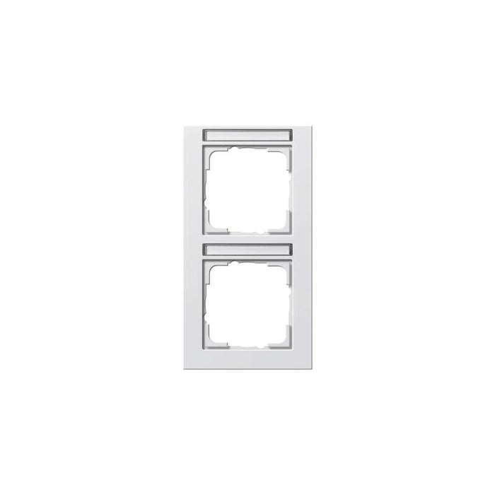 Gira 110229 Marco 2f Bsf Blanco Puro E2 Senkrecht