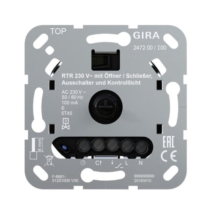 Gira 247200 Inserto Raumtemperaturregler 230v 1ö 1s