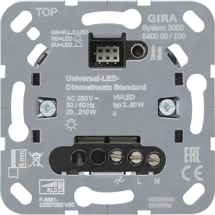 Gira 540000 S3000 Uni-Led-Dimmeins. Std Einsatz