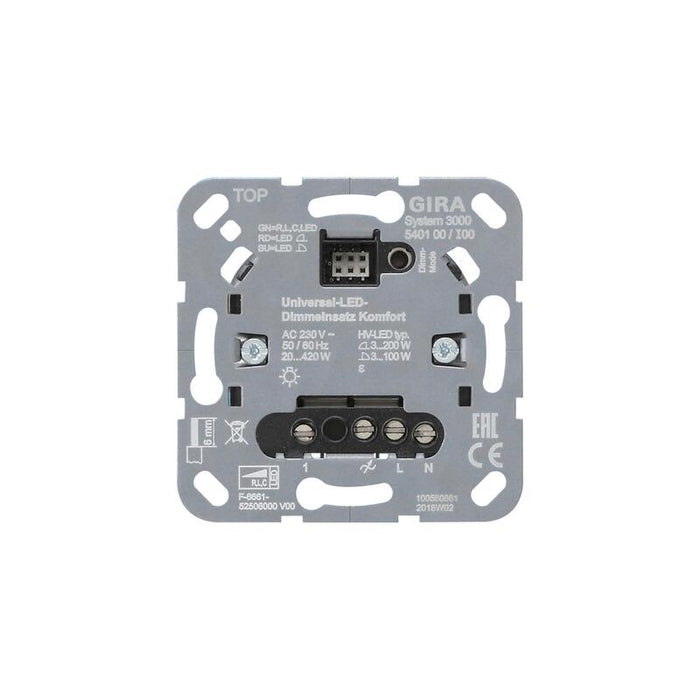 Gira 540100 S3000 Uni-Led-Dimmeins. Komfort Einsatz