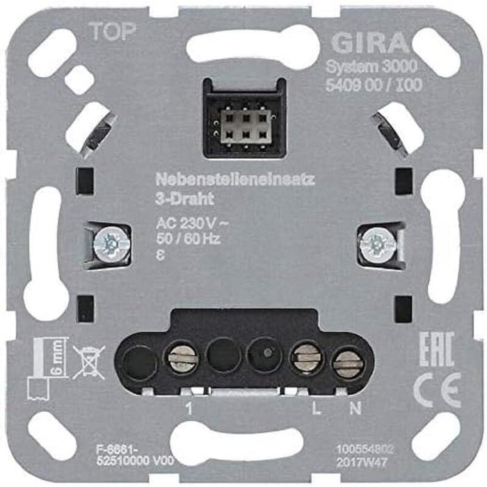 Gira 540900 S3000 Nebenst.Eins. 3-Cable Inserto